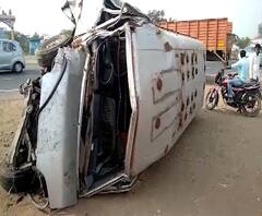 Rural News | बीडमध्ये मिनी बस आणि ट्रेलरचा अपघात | माझं गाव माझा जिल्हा | 11 जानेवारी 2021