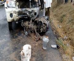 अमरावती-परतवाडा मार्गावर कॅनमधून पेट्रोल नेताना अपघात, दोन तरुणांचा आगीत होरपळून मृत्यू