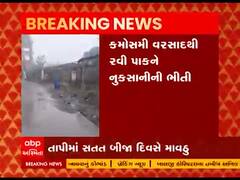 તાપી જિલ્લામાં સતત બીજા દિવસે કમોસમી વરસાદ, રવી પાકને નુકસાનની આશંકા