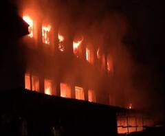 Bhiwandi MIDC Fire | भिवंडी एमआयडीसीमधील कंपनीला भीषण आग