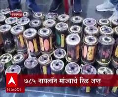 Makar sankranti 2021 | यवतमाळमध्ये 785 नायलॉन मांज्याचे रिळ जप्त