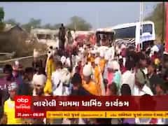 બનાસકાંઠાઃ થરાદના નારોલી ગામમાં ધાર્મિક કાર્યક્રમમાં સોશિયલ ડિસ્ટન્સિંગના ઉડ્યા ધજાગરા