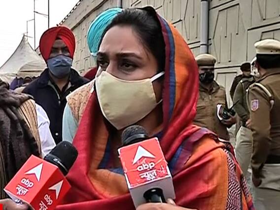 Ghazipur Border पहुंची Harsimrat Kaur Badal, सरकार पर साधा निशाना 