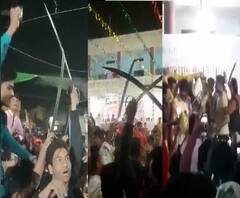 बुलडाण्यात तलवार नृत्य करणं भोवलं, दोघांना अटक, हाजी राशिदखॉं यांच्या वाढदिवसाचा व्हिडीओ व्हायरल