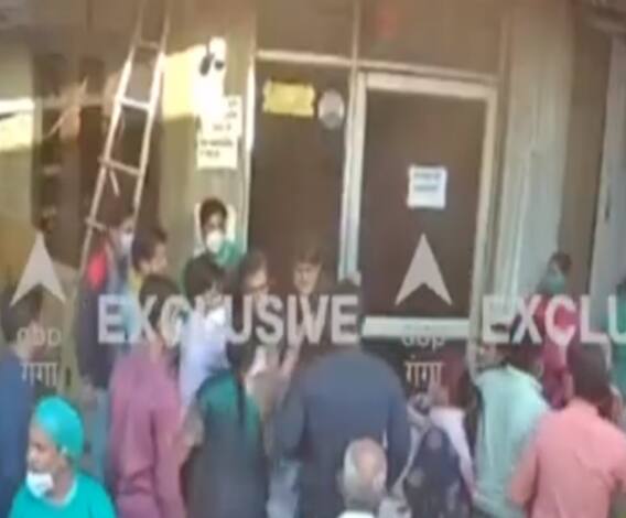 सामने आया अस्पताल में मारपीट का फुटेज, सीसीटीवी में कैद है पूरा सच | ABP Ganga 