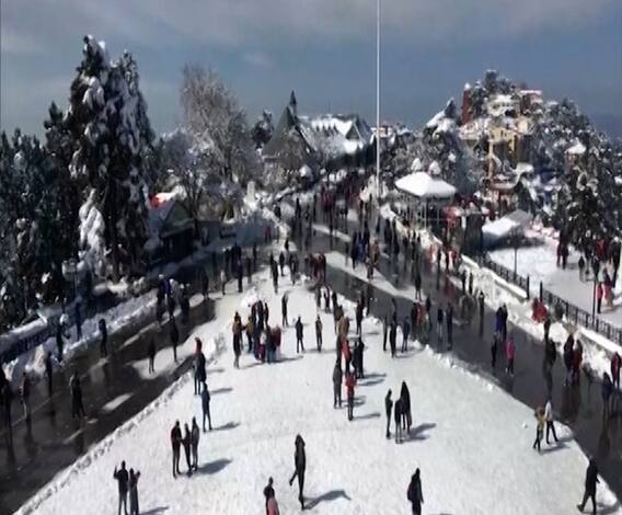 Snowfall in Shimla | शिमल्यावर बर्फाची चादर, मोठ्या संख्येने पर्यटक शिमल्यात दाखल