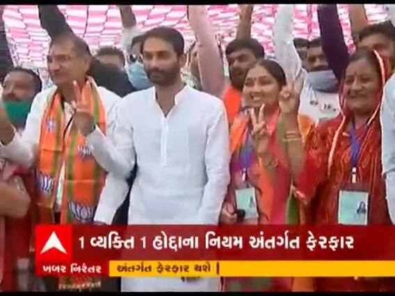 Rajkot: BJP સંગઠનના માળખામાં ફેરફાર થશે, જીતેલા હોદ્દેદારોના સ્થાને નવા વ્યક્તિને અપાશે તક