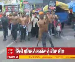 ਟਿਕਰੀ ਬਾਰਡਰ 'ਤੇ ਠੰਡ 'ਚ ਕਿਸਾਨਾਂ ਦਾ ਨੰਗੇ ਧੜ ਪ੍ਰਦਰਸ਼ਨ