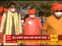 Gujarat Municipal Election 2021: ભાવનગરમાં BJP પ્રદેશ પૂર્વ અધ્યક્ષ જીતુ વાઘાણીએ કર્યું મતદાન