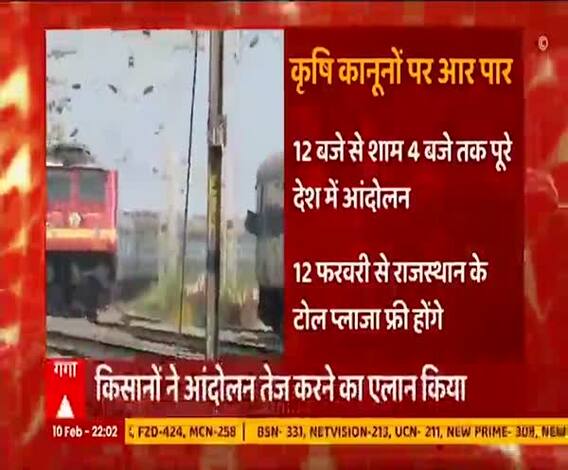 किसानों के नए ऐलानः 18 फरवरी को रेल रोकेंगे, 12 फरवरी से राजस्थान के टोल फ्री | Kisan Andolan 