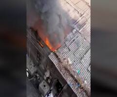 Bhiwandi Fire | मोती कारखान्याला लागलेली आग आटोक्यात, आगीत कारखाना जळून खाक