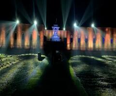 Shiv Jayanti रायगडवर नेत्रदीपक रोषणाई,शिवसेना खा. श्रीकांत शिंदेंचा पुढाकार;खा. संभाजीराजेंचा आक्षेप