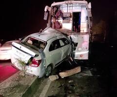 Ahmednagar Accident | अहमदनगर औरंगाबाद महामार्गावर भीषण अपघात, अपघातात पाच जणांचा जागीच मृत्यू