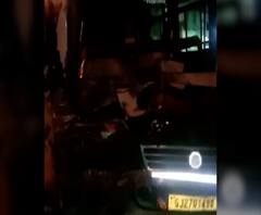 Bus Accident | मुंबई-अहमदाबाद महामार्गावर बस-कंटेनरचा अपघात, 15 प्रवासी जखमी, बसचालक गंभीर