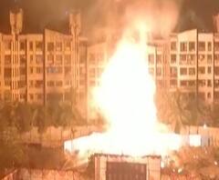 मुंबईतल्या मीरा रोडमध्ये पोलीस आयुक्तालयाच्या मागे सिलिंडरचे स्फोट,रात्री दोन वाजता जवळपास 12 स्फोट