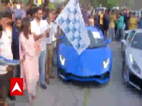 Hyderabad में Super Car Rally का शानदार आयोजन, अभिनेत्री Malvika Sharma ने दिखाई हरी झंडी 