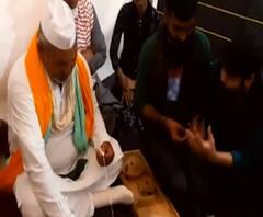 Kisan Andolan को धार देते Rakesh Tikait, Ghazipur Border पर 'कोल्हू' लाए, चरखा भी चलाया