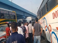 Surat ના પર્વત પાટીયા નજીક કોલેજબસની અડફેટે યુવાનનું મોત, જુઓ વીડિયો