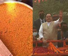 JP Nadda at Malda: চলছে প্রায় ৪ হাজার লোকের খিচুড়ি রান্না, এ যেন মহাযজ্ঞ
