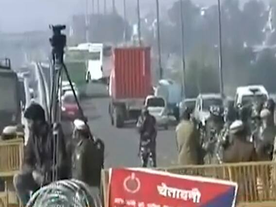 Chakka Jam को देखते हुए गाजीपुर बॉर्डर पर सुरक्षा कड़ी, देखिए ये रिपोर्ट 