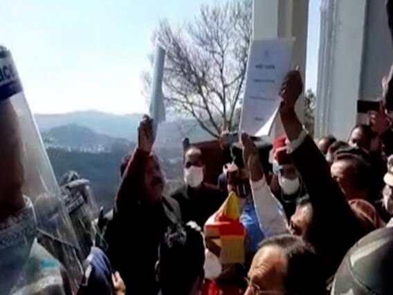 Himachal Pradesh : विधानसभा में भारी हंगामा, राज्यपाल के अभिभाषण के दौरान हुआ हंगामा
