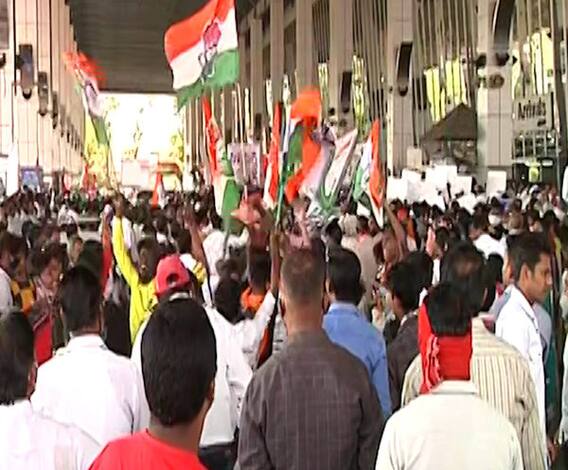 Nana Patole | काँग्रेस प्रदेशाध्यक्ष नाना पटोले यांचं नागपुरात जंगी स्वागत