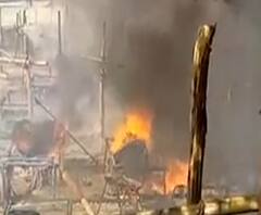 Magh Mele में आग लगने से मचा हड़कंप, PAC के टेंट में रखा लाखों का सामान खाक | @ABPGanga 