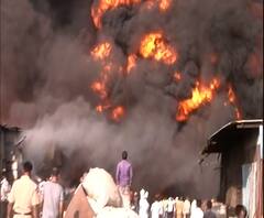 Mankhurd Fire | मानखुर्दमधील भीषण आगीमुळं वाहनमार्ग वळवले 