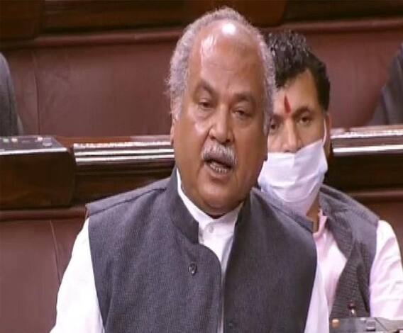  कृषि कानूनों में 'काला' क्या है?, सुनें Rajya Sabha में किसानों पर क्या बोले Narendra Tomar 