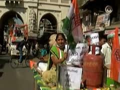 Patan: વધતી મોંઘવારીને લઇને કૉંગ્રેસે ઊંટ ગાડા સાથે રેલી યોજી વિરોધ નોંધાવ્યો