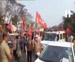 CPIM-এর চাক্কা জ্যাম কর্মসূচিতে আটকাল মন্ত্রী Sujit Bose ও স্বপন দেবনাথের গাড়ি