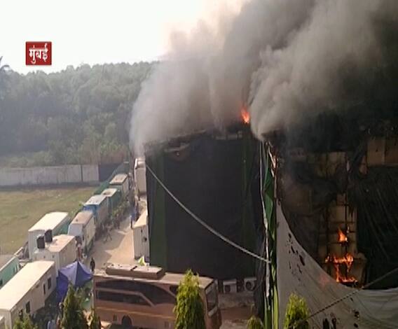 Adipurush Movie Set Fire | 'आदिपुरुष'च्या सेटला आग; 50 ते 60 कलाकार करत होते चित्रीकरण