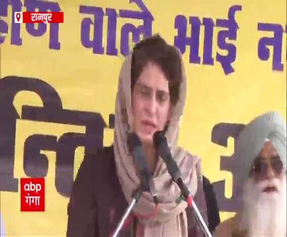Rampur के मंच पर Priyanka Gandhi को क्यों याद आया अपना 20 साल का बेटा ? | Kisan Andolan 