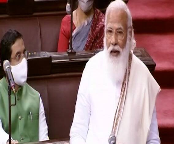 PM in Rajya Sabha | कृषी कायदे, शेतकरी आंदोलनावरुन पंतप्रधान मोदींचा शरद पवारांसह विरोधकांवर निशाणा