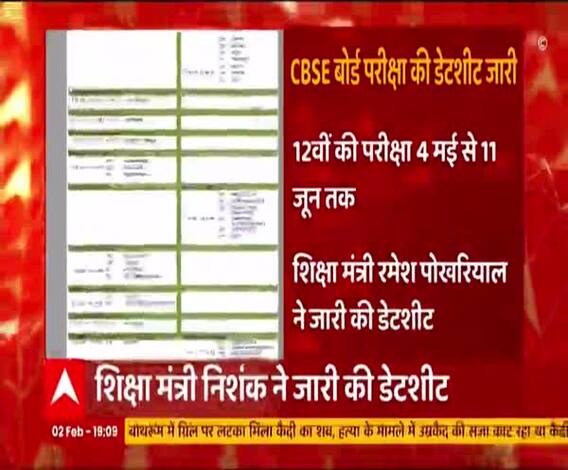 CBSE ने जारी की Date Sheet, जानिए कब होंगी 10वीं और 12वीं की परीक्षाएं ? | Exam Dates 