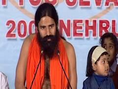 Baba Ramdev Yog Yatra : बच्चों की योग यात्रा में बाबा रामदेव ने बच्चों को सिखाए कई आसन