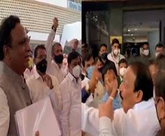 Congress VS BJP | विधानभवन परिसरात काँग्रेस विरुद्ध भाजप! एकमेकांविरोधात जोरदार घोषणाबाजी