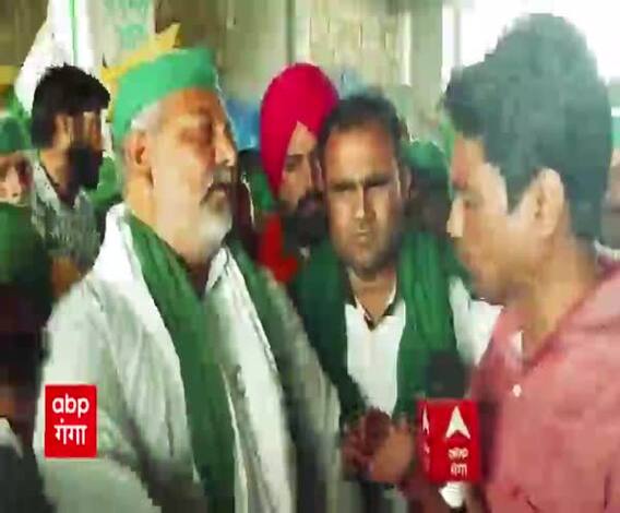 Ghazipur बॉर्डर पर Rkesh Tikait, बोले- अभी गाजीपुर बॉर्डर हैं कल बलिया जा रहे हैं 