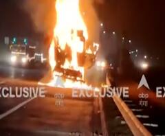 Eastern Peripheral highway पर बड़ा हादसा, आग का गोला बना ट्रक | ABP Ganga