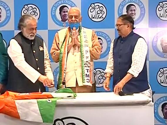 West Bengal : TMC में शामिल हुए पूर्व केंद्रीय मंत्री Yashwant Sinha, BJP पर हुए हमलावर