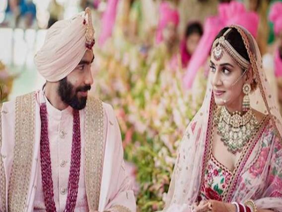 Sanjana Ganesan से हुई Jasprit Bumrah की शादी, सोशल मीडिया पर तस्वीरें वायरल | वाह क्रिकेट
