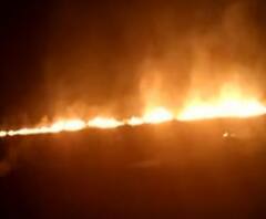 धू-धू कर जल उठी खेत में खड़ी फसल, किसानों के निकले आंसू | Lalitpur Fire 