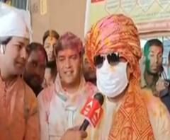 Mathura: मंत्री श्रीकांत शर्मा ने इस अंदाज में खेली होली, ब्रज की होली का महत्व भी बताया 