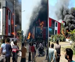 नागपूरमध्ये बुटीबोरी MIDC मधील औषध कंपनीला आग, अग्निशमन दलाच्या चार गाड्या घटनास्थळी
