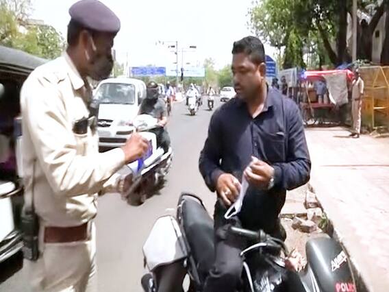 Bhopal : मास्क को लेकर सख्ती तेज, मास्क ना पहनने पर लोगों के काटे जा रहे हैं चालान 