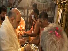 Amit Shah का तमिलनाडु दौरा, सुचिन्द्रम मंदिर में की पूजा अर्चना