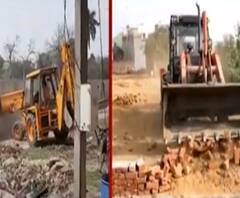 अवैध निर्माण पर फिर चला सरकार का बुलडोजर, भूमाफियाओं में मचा हड़कंप 