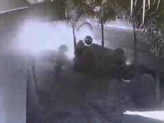 Surat: મોટા વરાછામાં કાર ચાલકે બાઇક સવારને અડફેટે લીધો, જુઓ CCTV