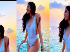 Janhvi Kapoor का बिकनी अवतार, मालदीव से शेयर की फोटो | Khabar Filmy Hai