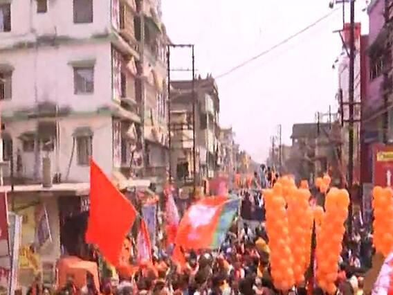 Mission Bengal पर Yogi Adityanath, Howrah Road Show में उमड़ी जबरदस्त भीड़